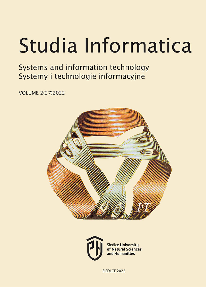 Okładka czasopisma Studia Informatica